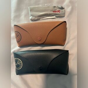 2 ray ban glasses case